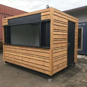 10ft x 8ft Cladded Food & Drink Outlet Shipping Container – Portable Food Service Unit