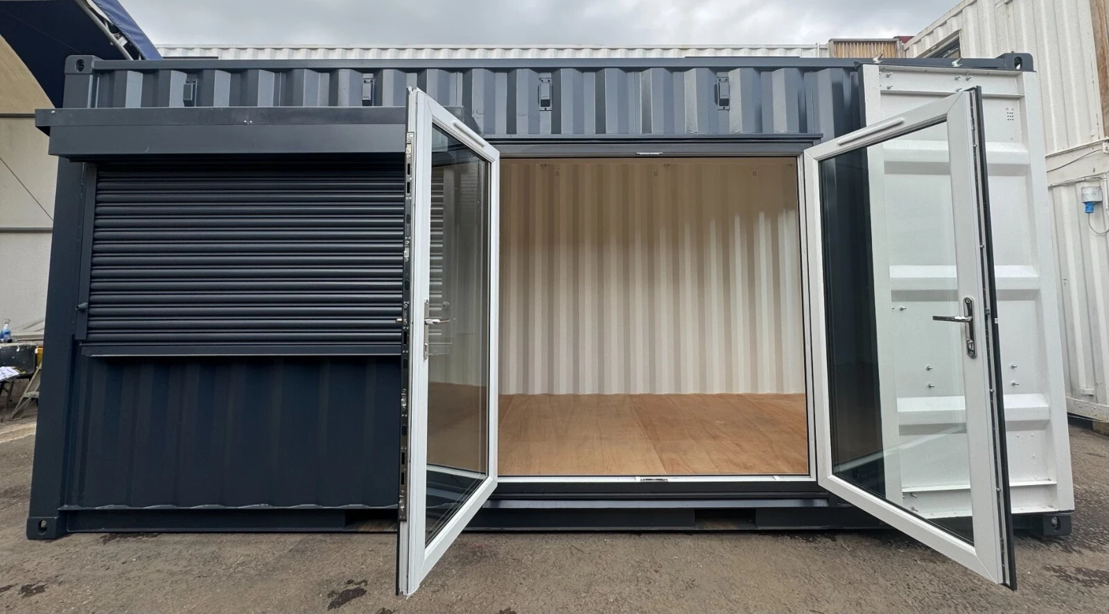 20ft x 8ft Custom Shipping Container Conversion – Portable Building & Modular Space