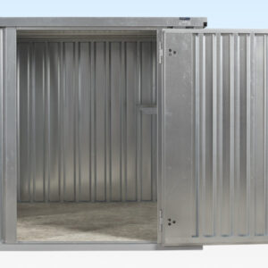 2m Flat Pack Store with Galvanised Features