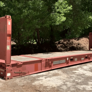 40ft Flat Rack Shipping Container – Heavy-Duty Oversized Cargo Solution