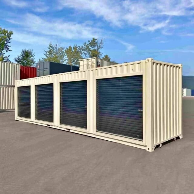 40ft High Cube Shipping Container with Roller Door - Apex Container Group
