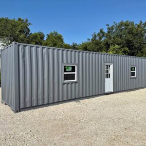 40Ft High Cube Shipping Container Workshop – Insulated, LED-Lit, & Generator-Ready