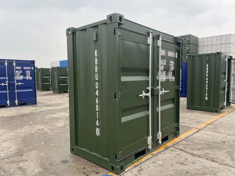 4ft x 7ft New Shipping Container | One-Trip Mini Steel Storage Container | Weatherproof Portable Storage Unit4ft x 7ft New Shipping Container | One-Trip Mini Steel Storage...